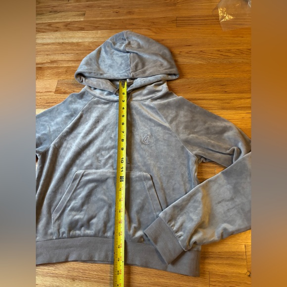 Juicy coutures Gray Velour Hoodie - Picture 1 of 6